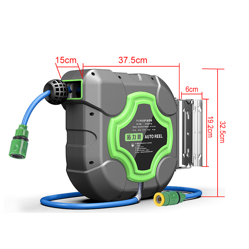 Smart Garden Kit - 10/15/20M Automática Retrátil Mangueira Reel Tambor