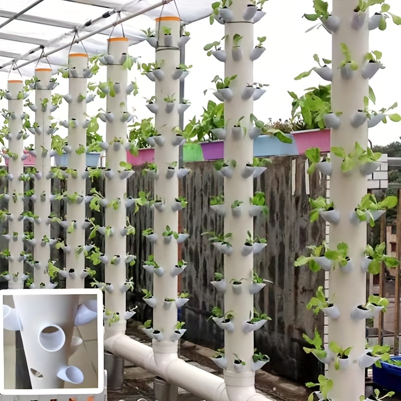 Hydroponic Tower - 10 conjuntos de potes hidropônicos diy