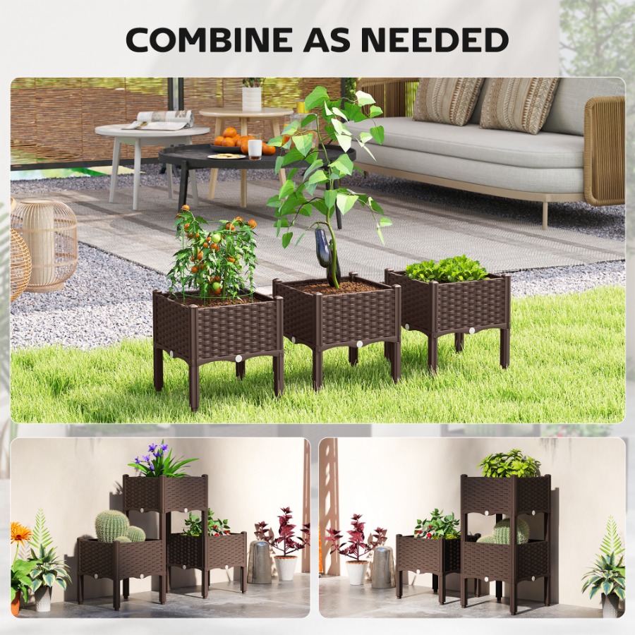 Canteiro elevado de plástico c - Self Watering Planter avaliação e preço