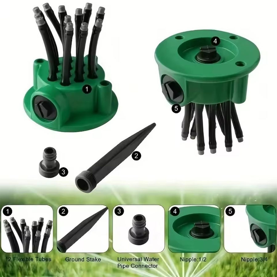 360 °   Aspersor de Jardim Aut - Automatic Watering avaliação e preço