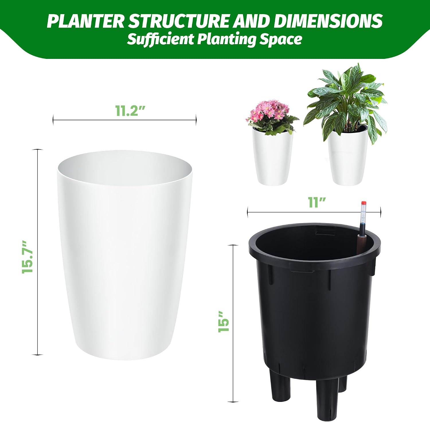 Tacleekii Conjunto de 2 Vasos  - Indoor Garden Kit avaliação e preço