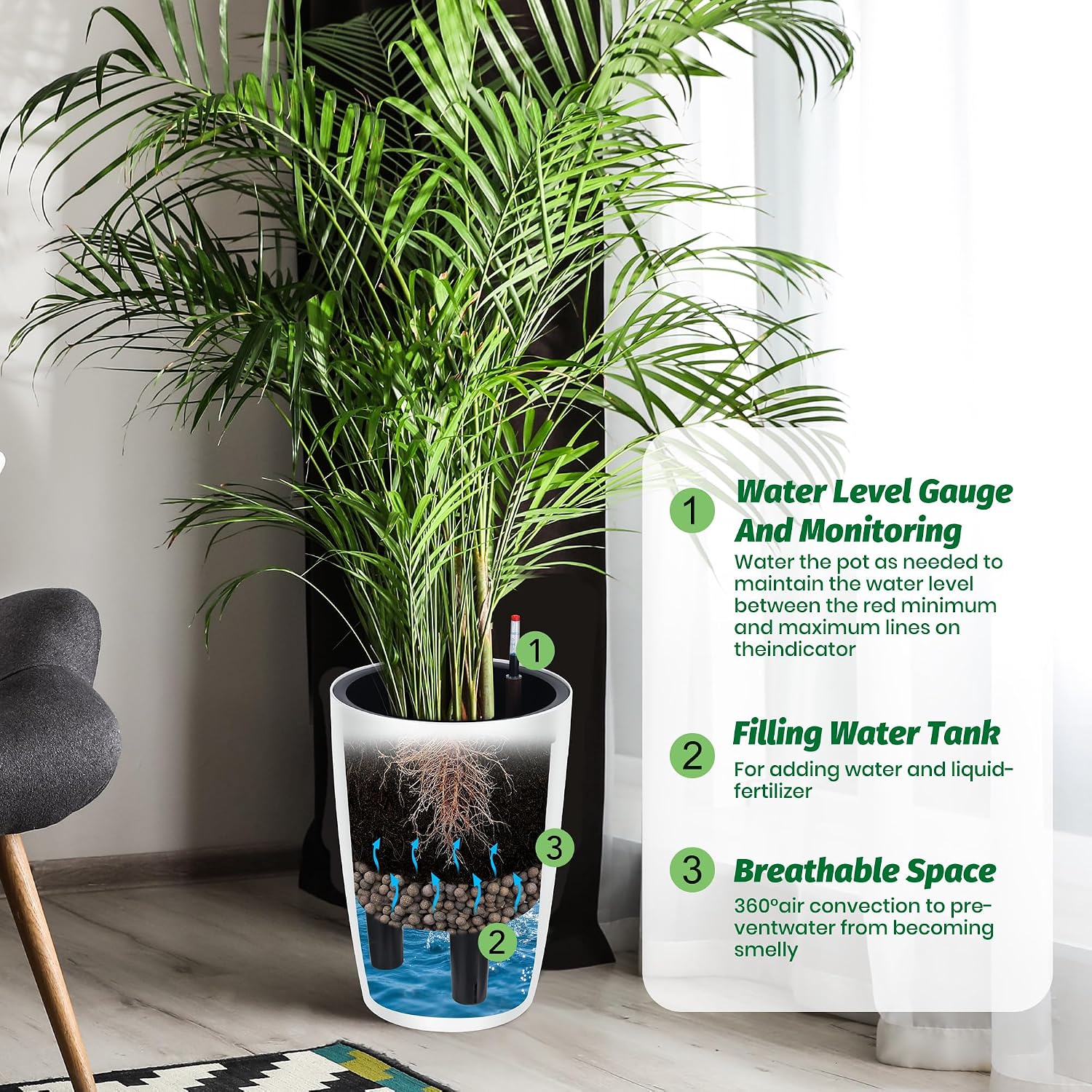 Tacleekii Conjunto de 2 Vasos  - Indoor Garden Kit avaliação e preço