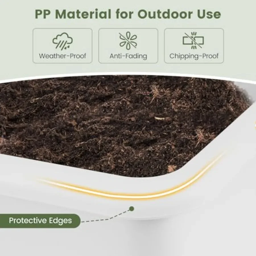 Conjunto de 2 canteiros elevad - Self Watering Planter avaliação e preço