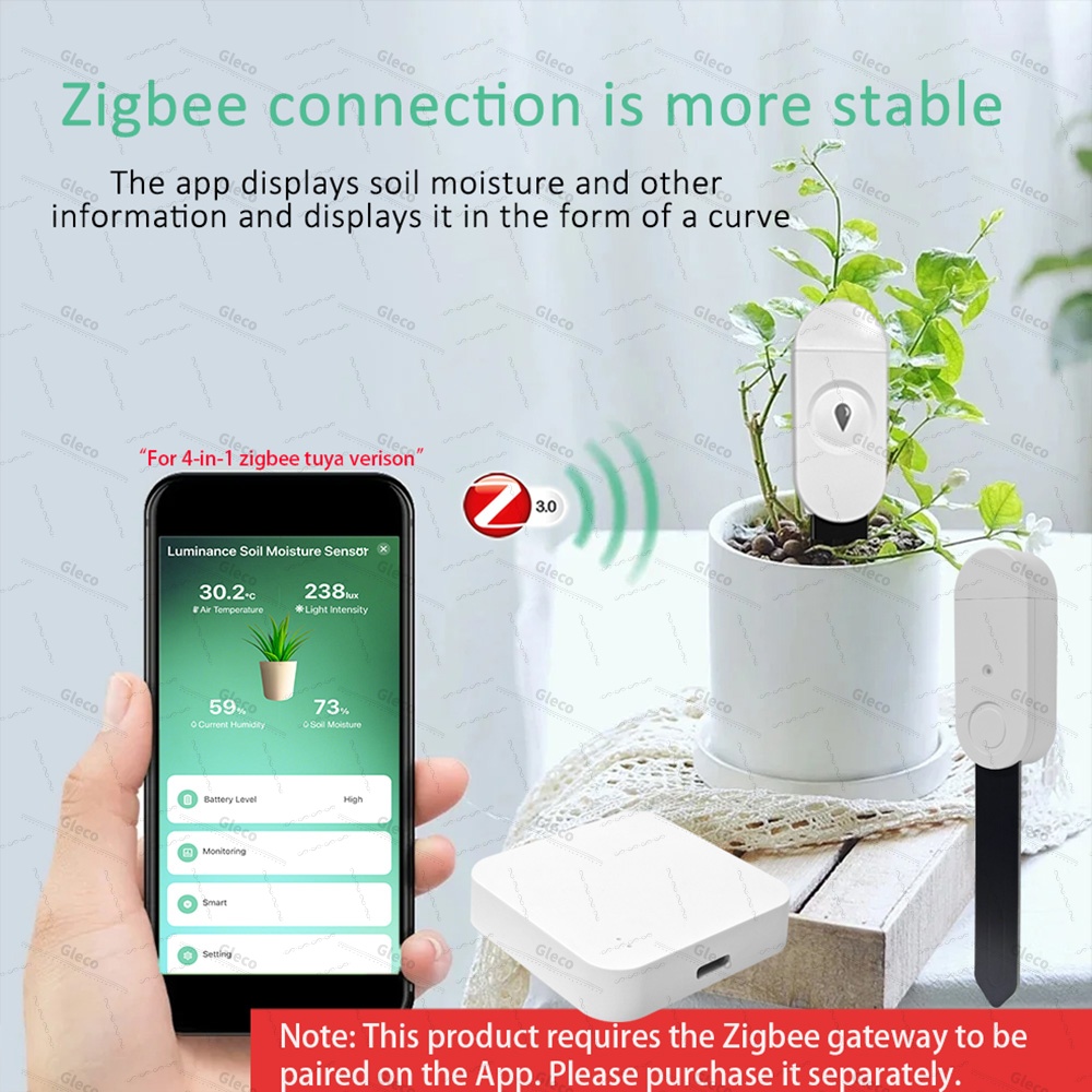Sensor de Umidade do Solo Zigb - Plant Monitor avaliação e preço