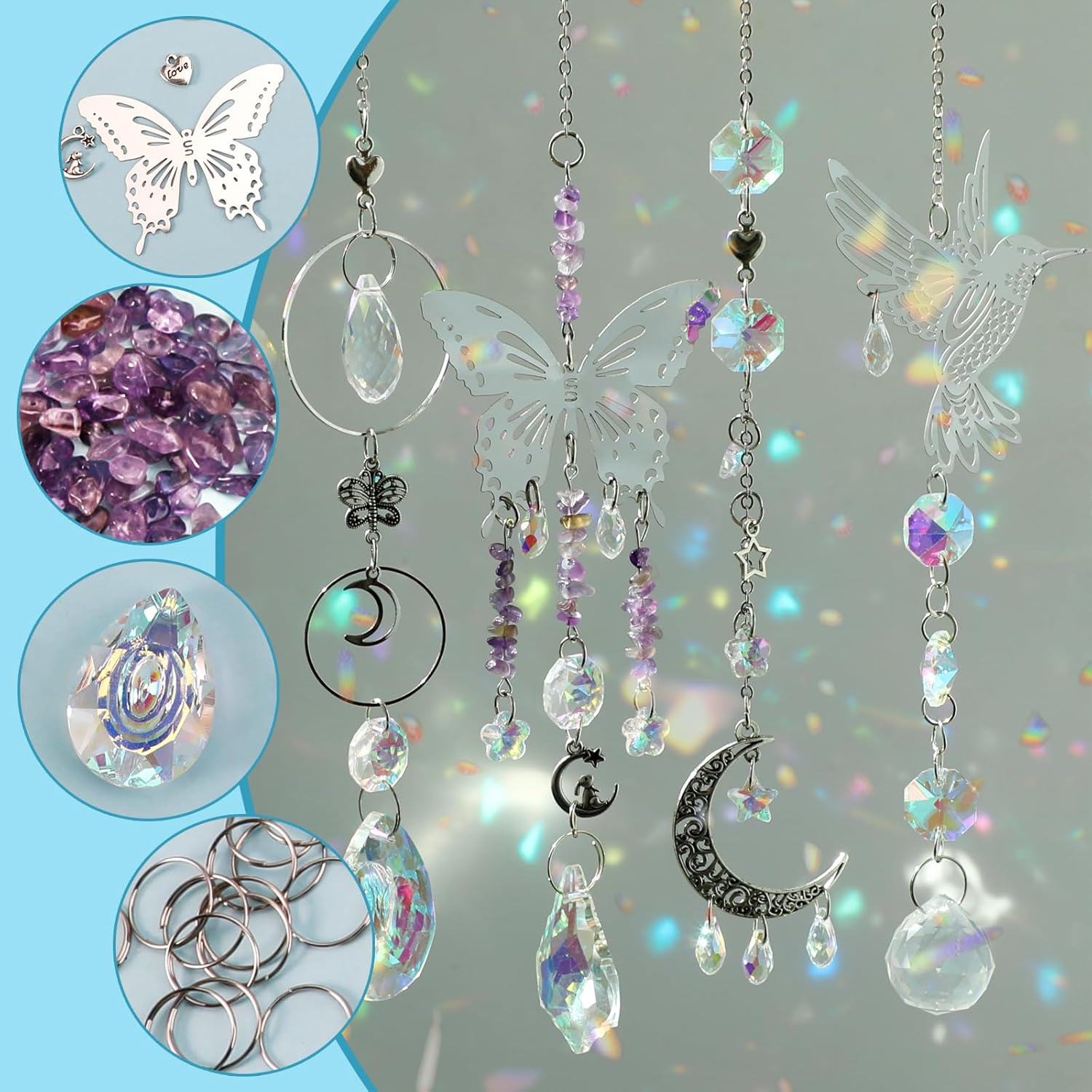 Diy 400 pçs suncatchers fazend - Indoor Garden Kit avaliação e preço