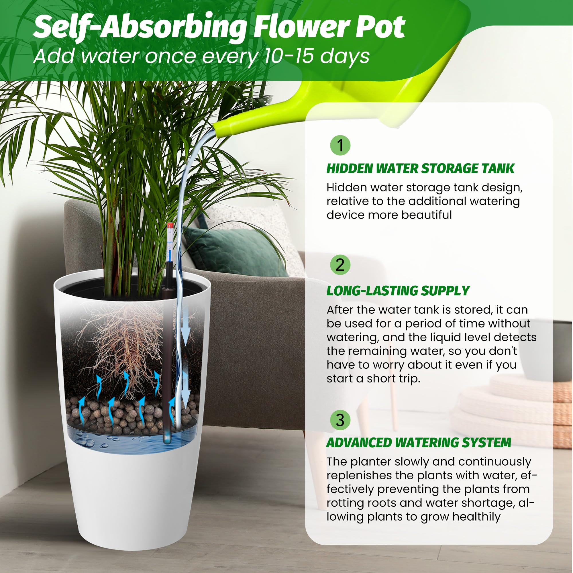 Conjunto de 2 Vasos Autoirrigá - Indoor Garden Kit avaliação e preço