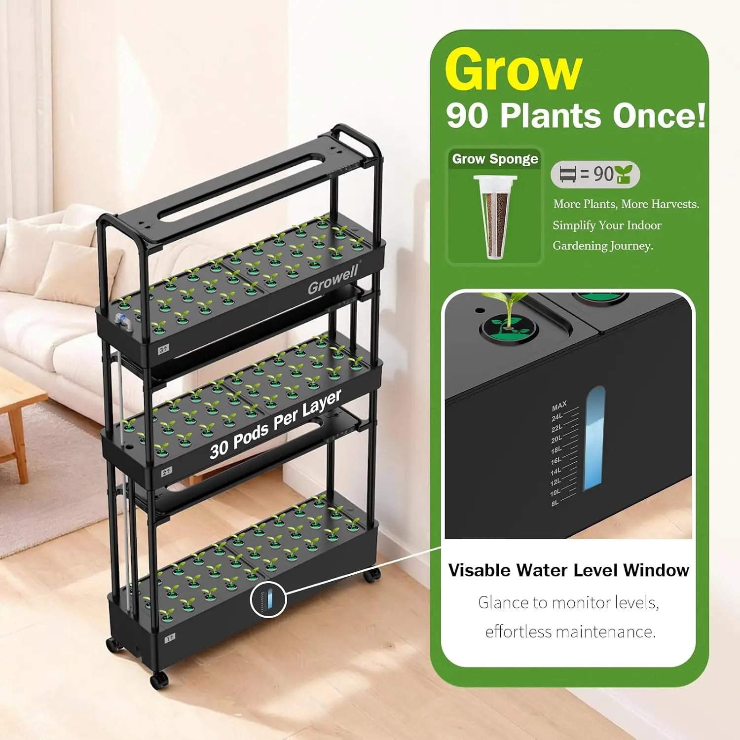 Grande Kit de Sistema de Culti - Hydroponic Grow Pod avaliação e preço